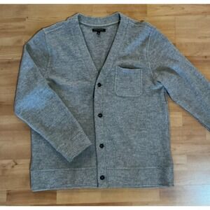 Banana Republic Boucle V Camel Wool Blend mens‎ Cardigan XL V‑Neck Sweater